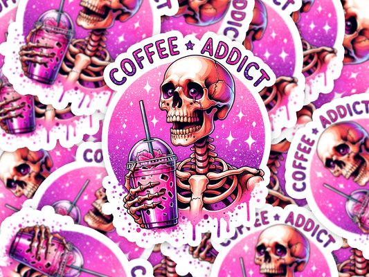 Coffee Addict Sticker