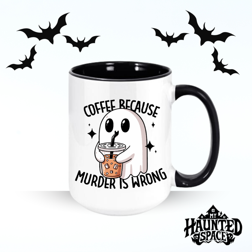 Coffee, Murder is wrong Mug