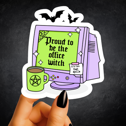Office Witch Sticker