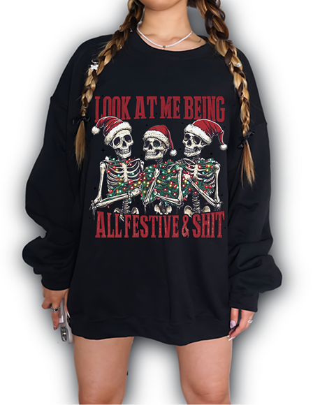 Festive Skeletons Sweatshirt