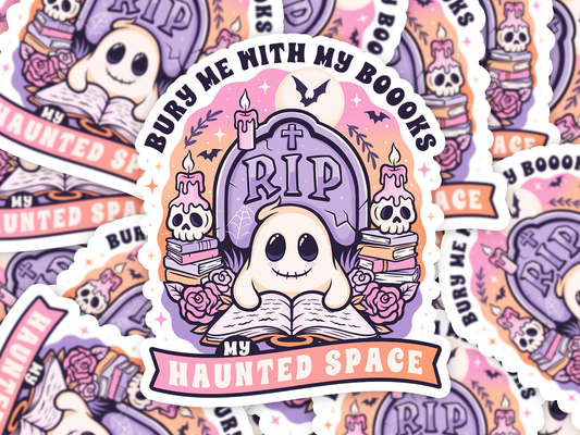 Ghost Tombstone  Sticker