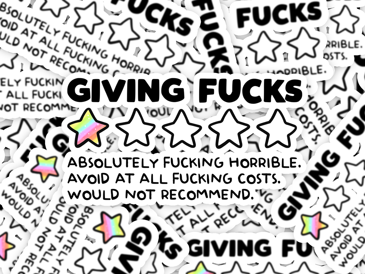 Giving Fucks Sticker
