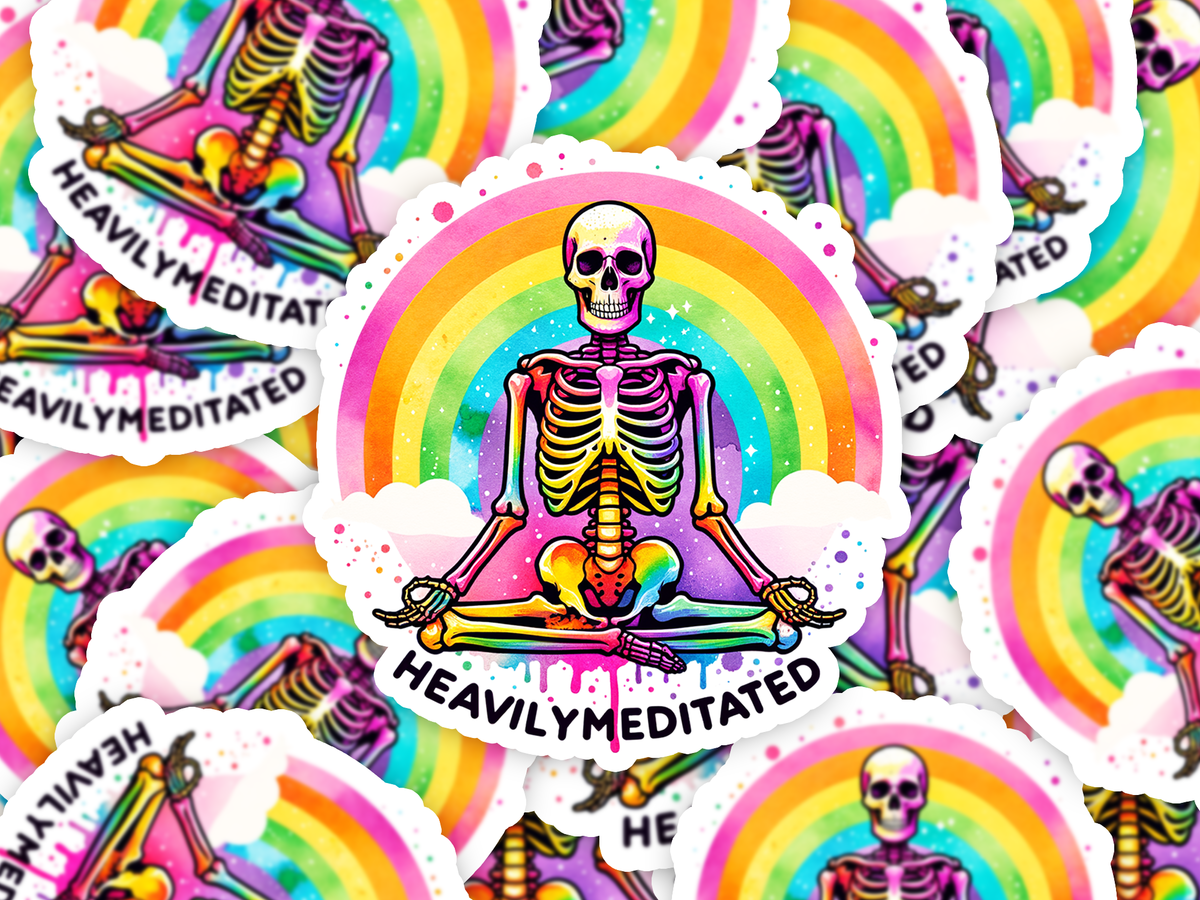 Heavily Meditated Sticker