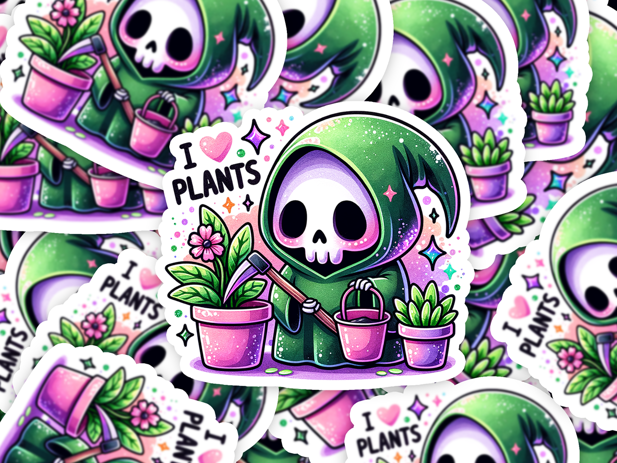 I Love Plants Reaper Sticker