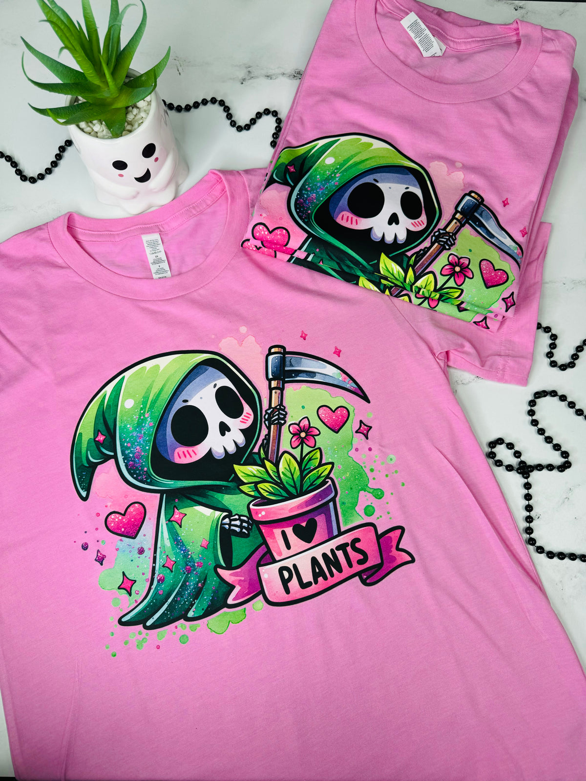 I Love Plants Reaper Pink Tshirt