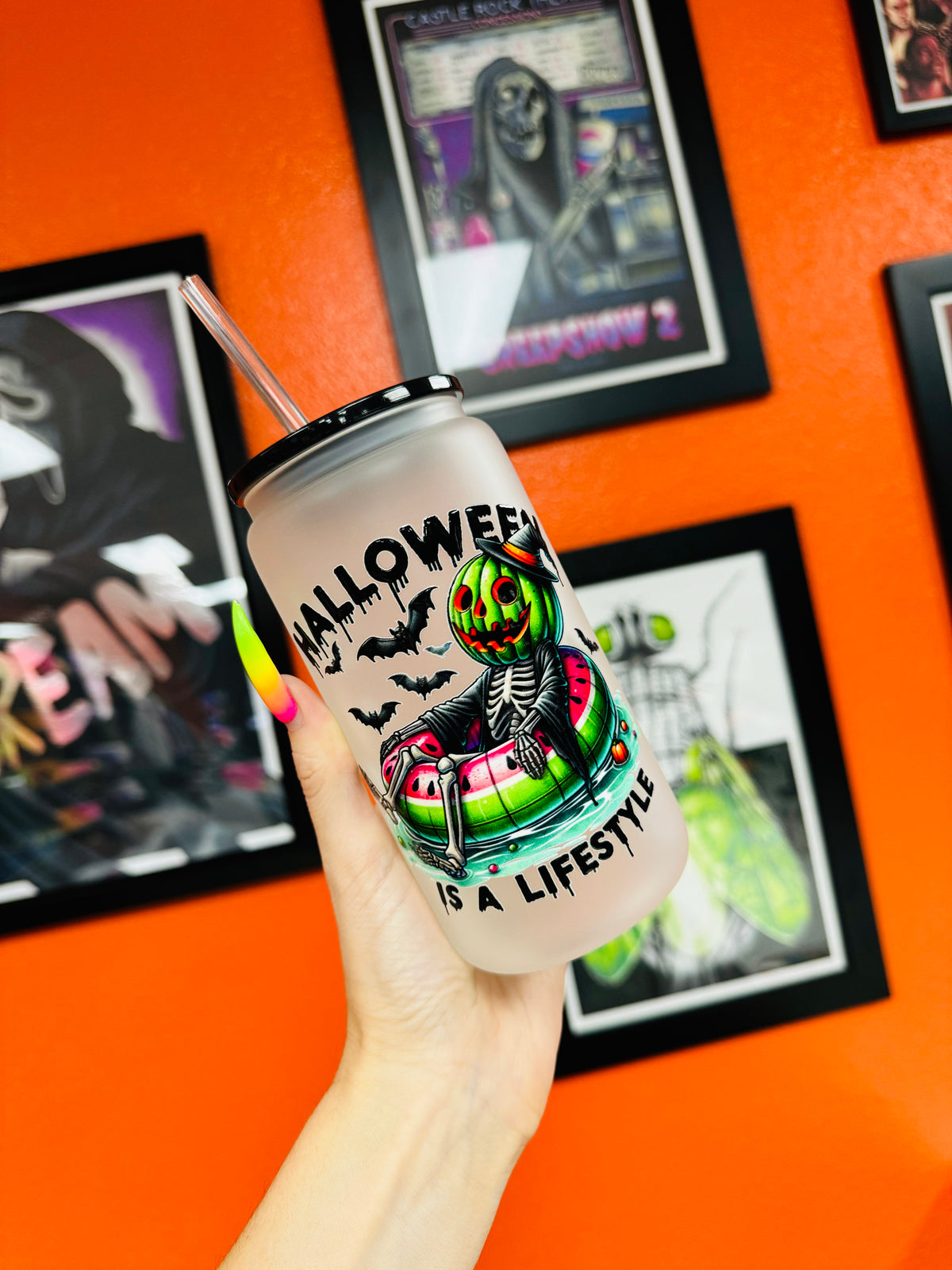 Halloween is a lifestyle  Glass Cup