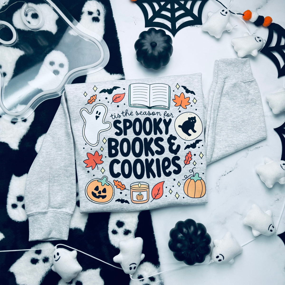Spooky Books And Cookies Sweatshirt
