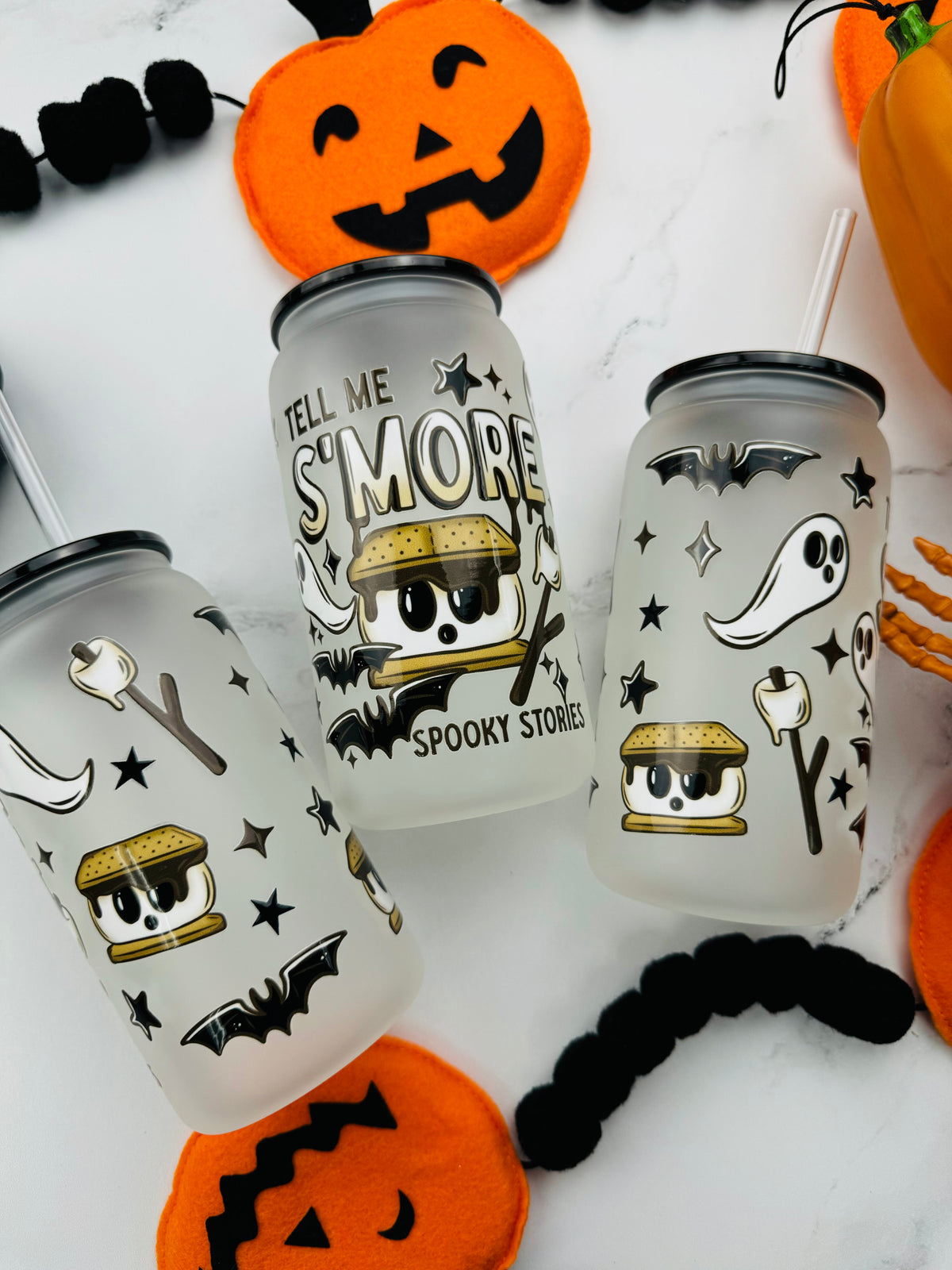Smore Spooky Stories Glass Cup