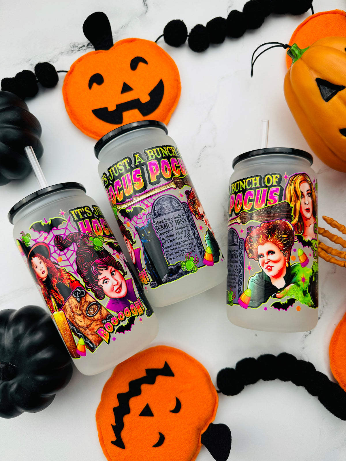 Bunch Of Hocus Pocus Glass Cup