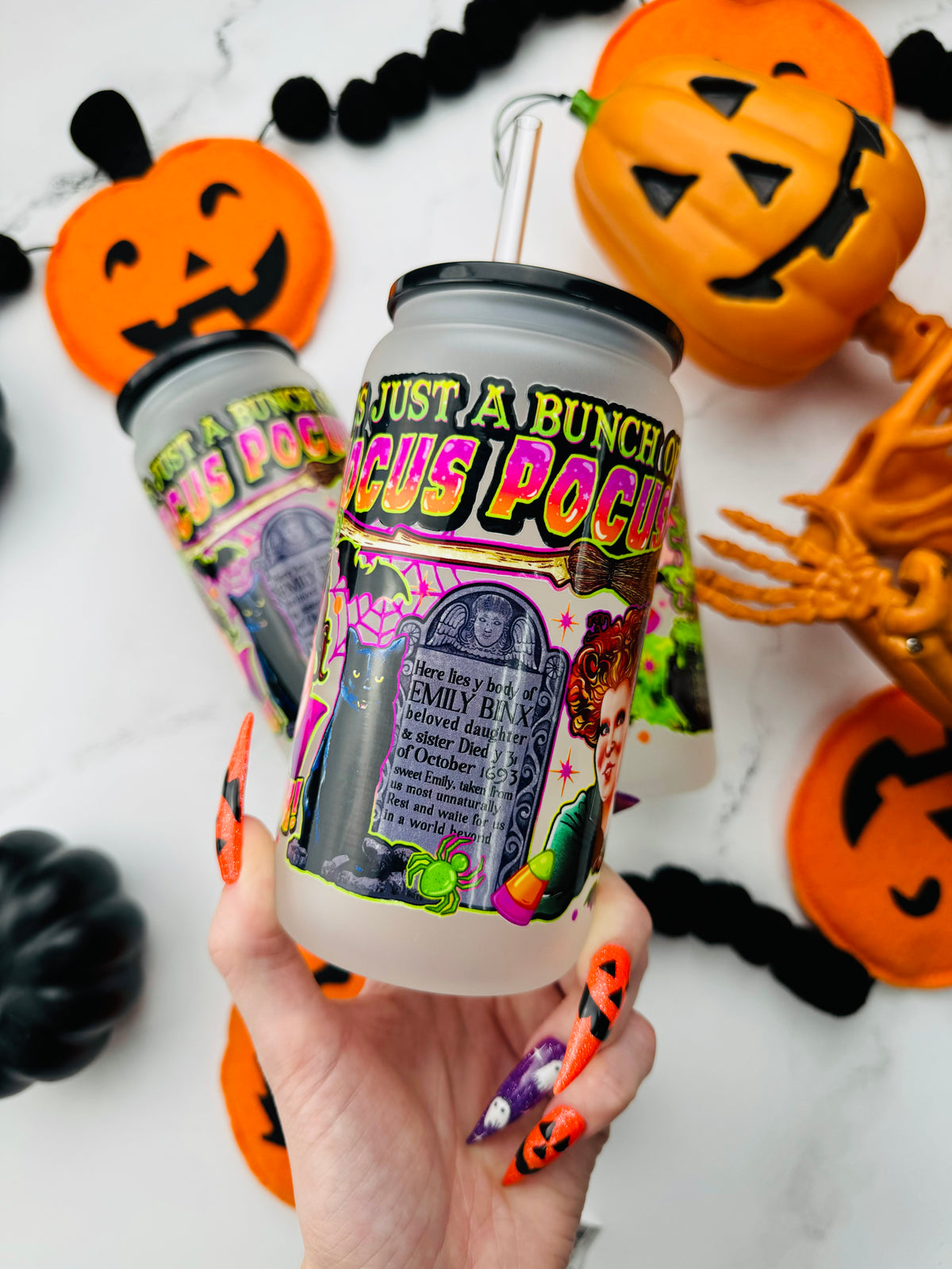 Bunch Of Hocus Pocus Glass Cup