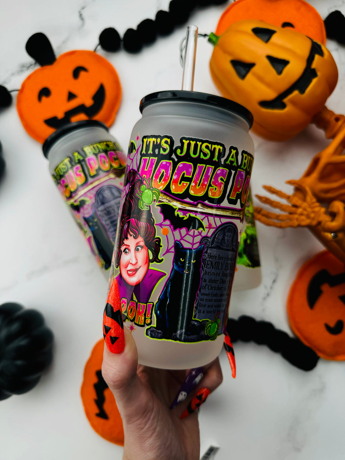 Bunch Of Hocus Pocus Glass Cup