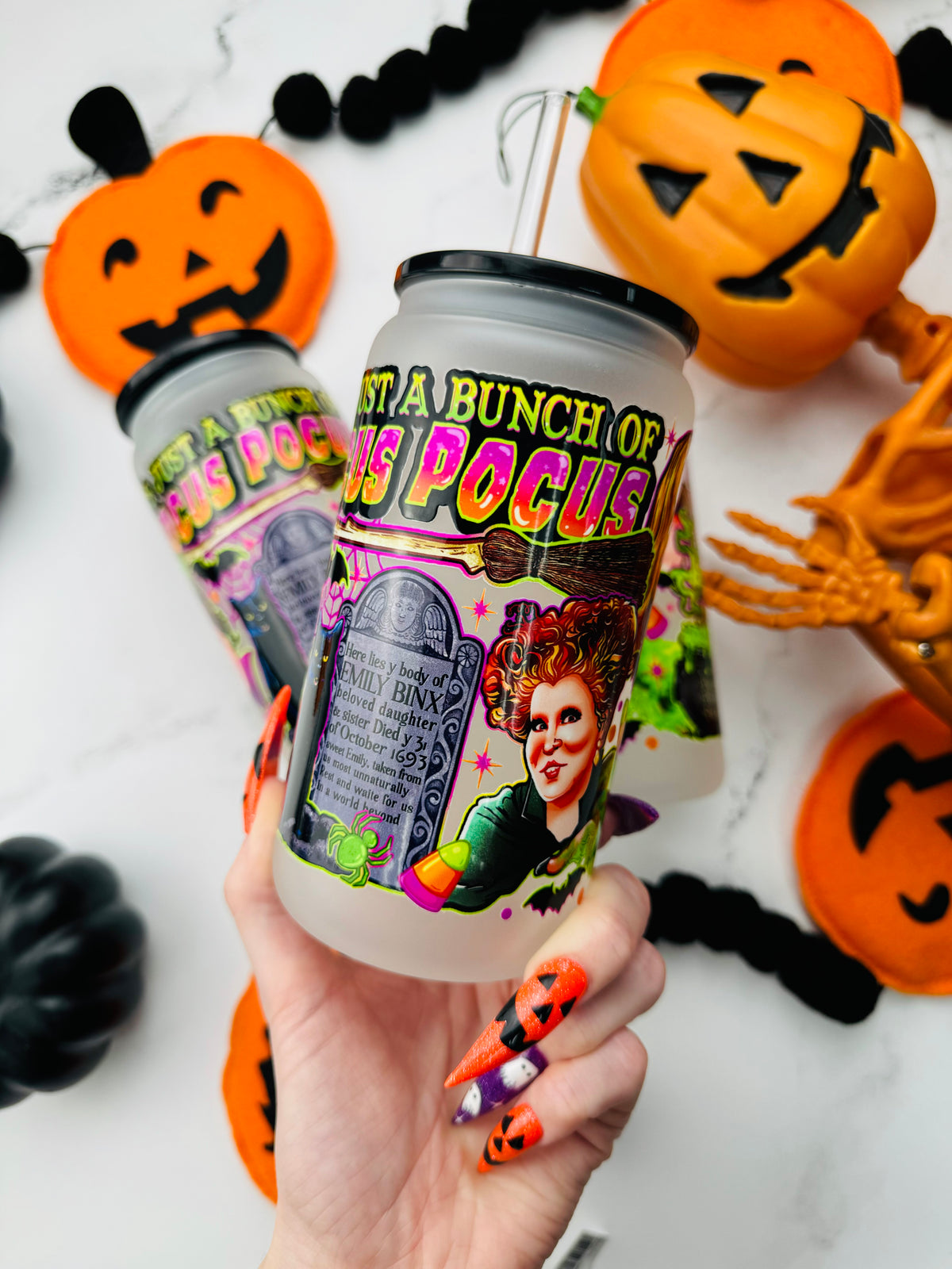 Bunch Of Hocus Pocus Glass Cup