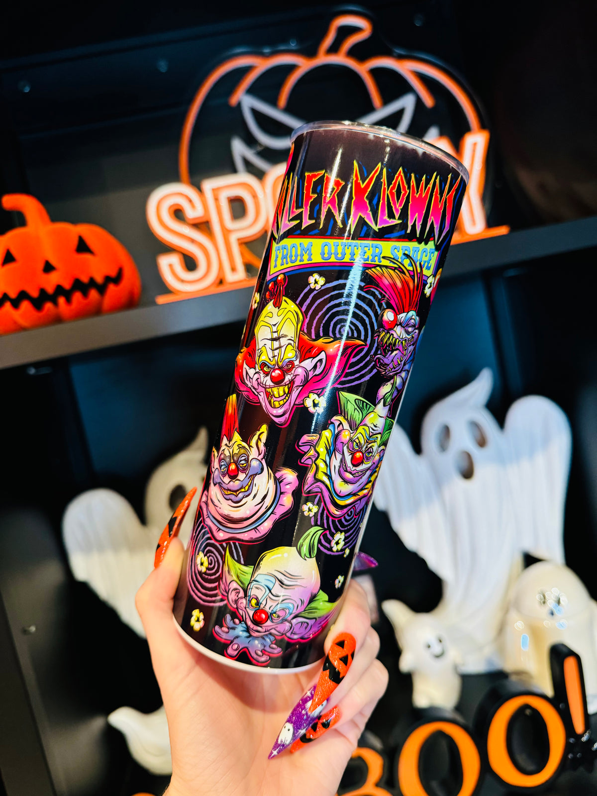Killer Klowns Skinny Tumbler
