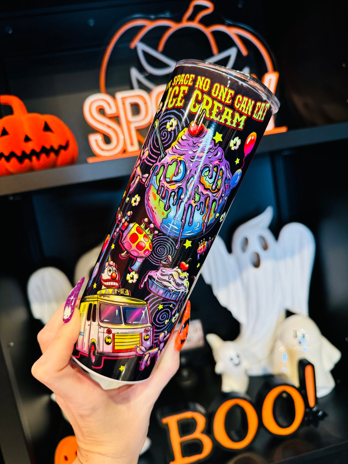 Killer Klowns Skinny Tumbler