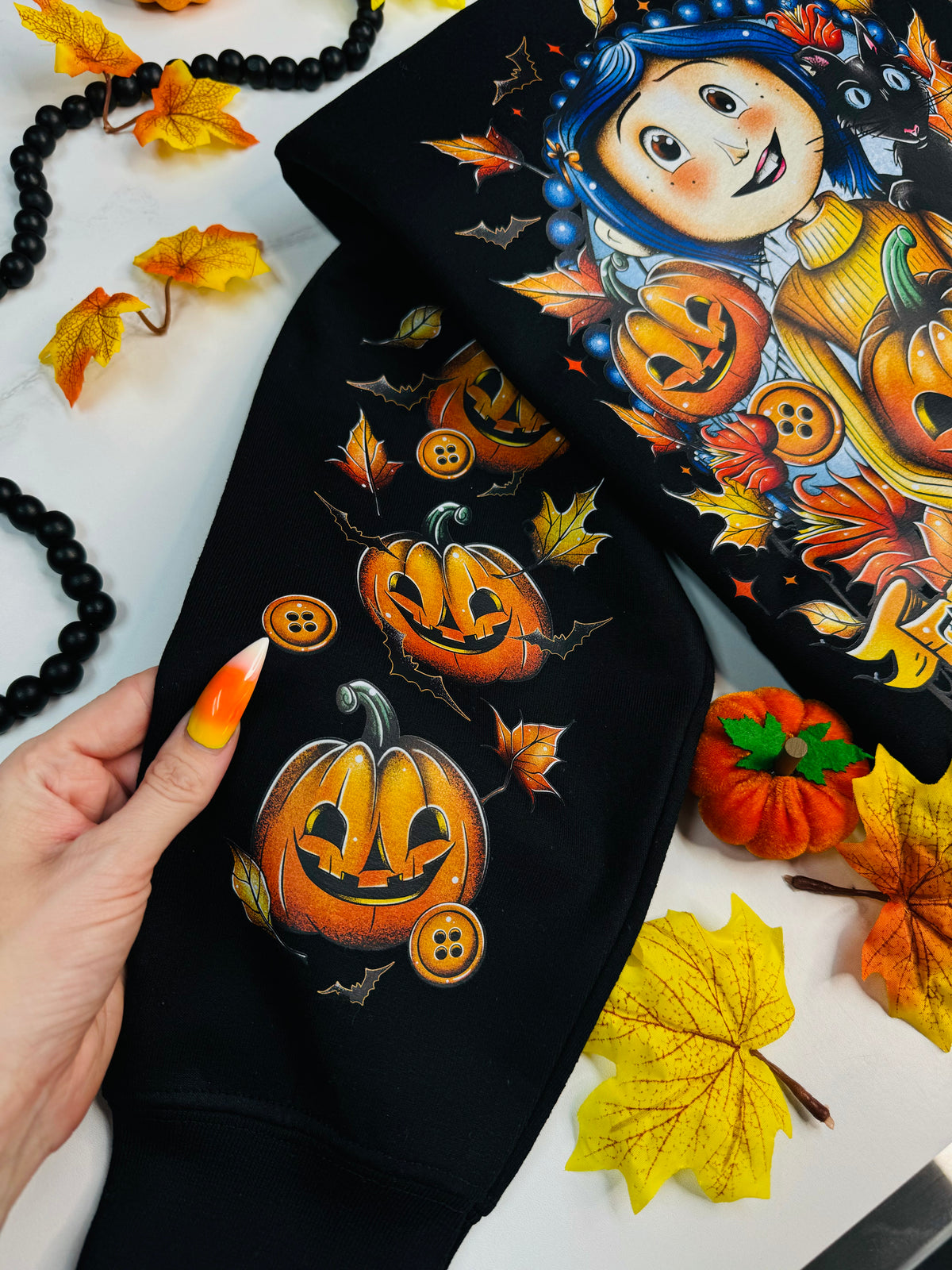 Pumpkin Coraline Crewneck