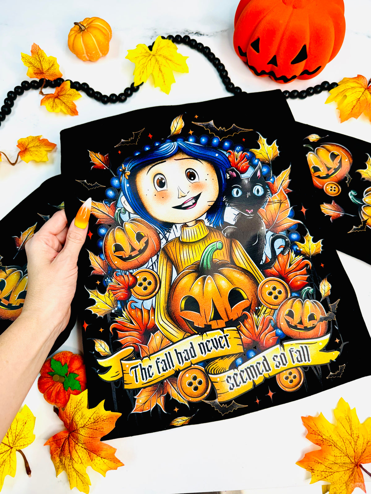 Pumpkin Coraline Crewneck