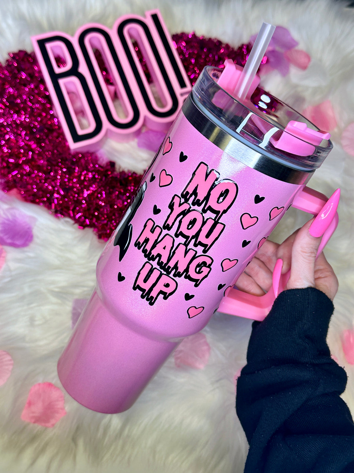 Light Pink Scream 40 oz Tumbler