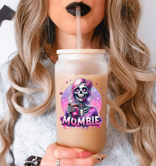 Mombie Coffee Glass Tumbler