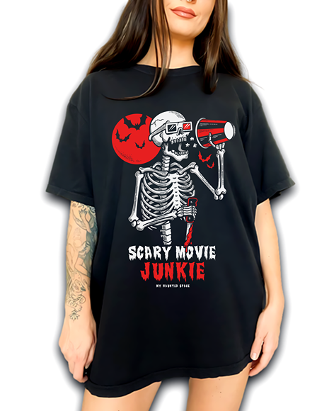 Scary movie junkie TEE