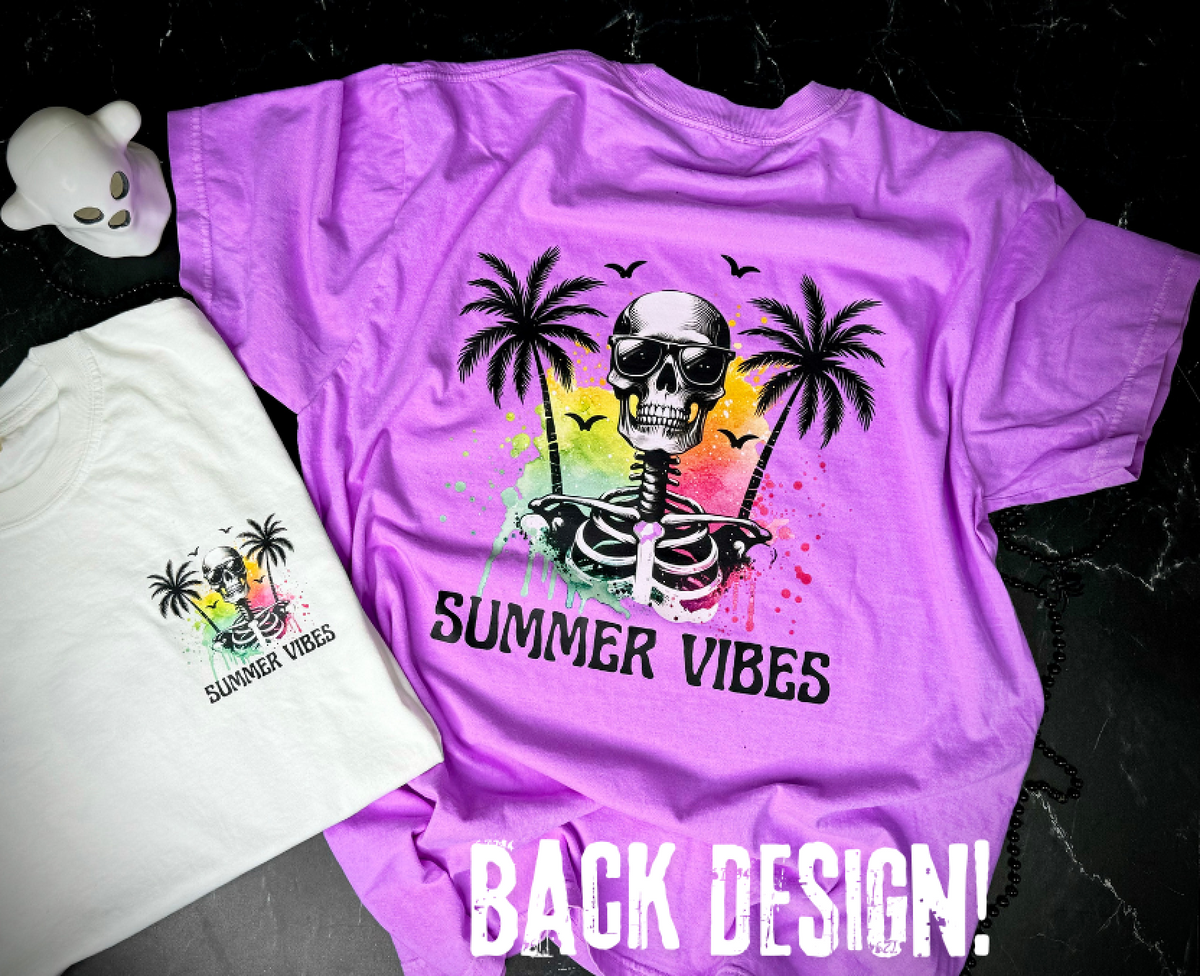 Summer Vibes and Palm Trees Tshirt