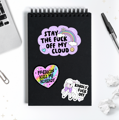 Stay The Fuck Off My Cloud Sticker