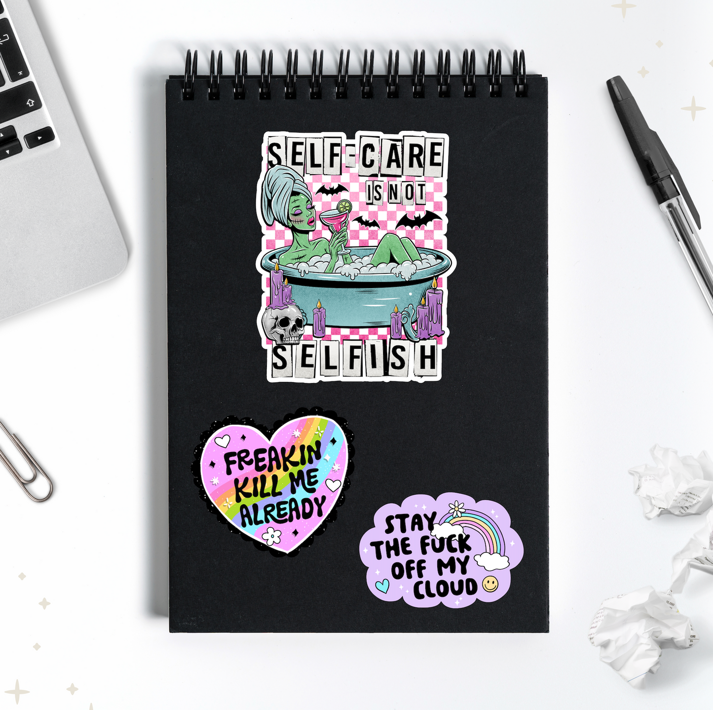 Selfcare Selfish Sticker