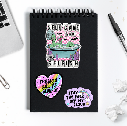 Selfcare Selfish Sticker