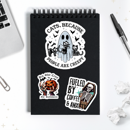 Cats people are crazy Sticker