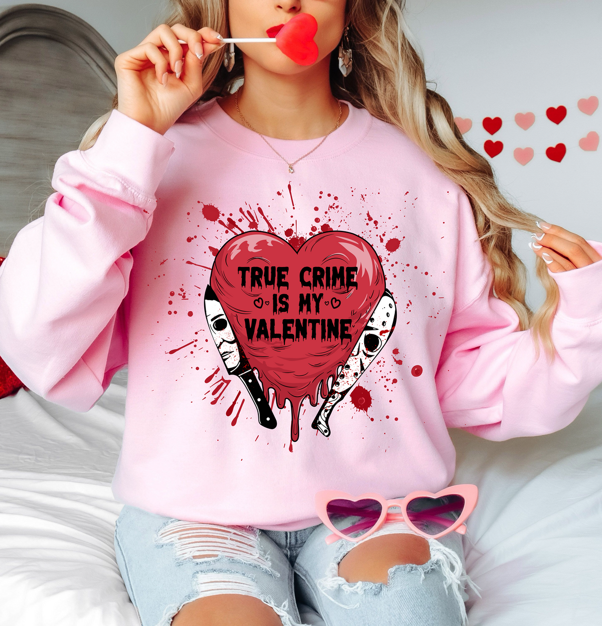 True Crime Valentine Sweatshirt