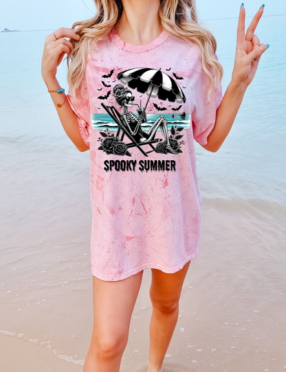 Spooky Summer Girl Tie Dye TEE