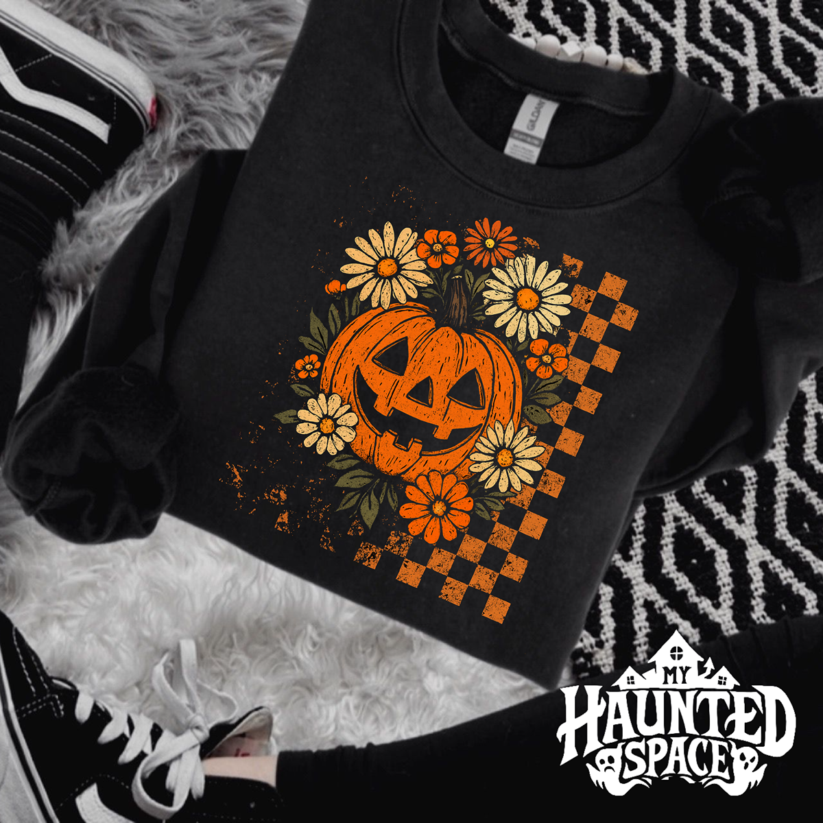 Pumpkin Flowers Sweatshirt
