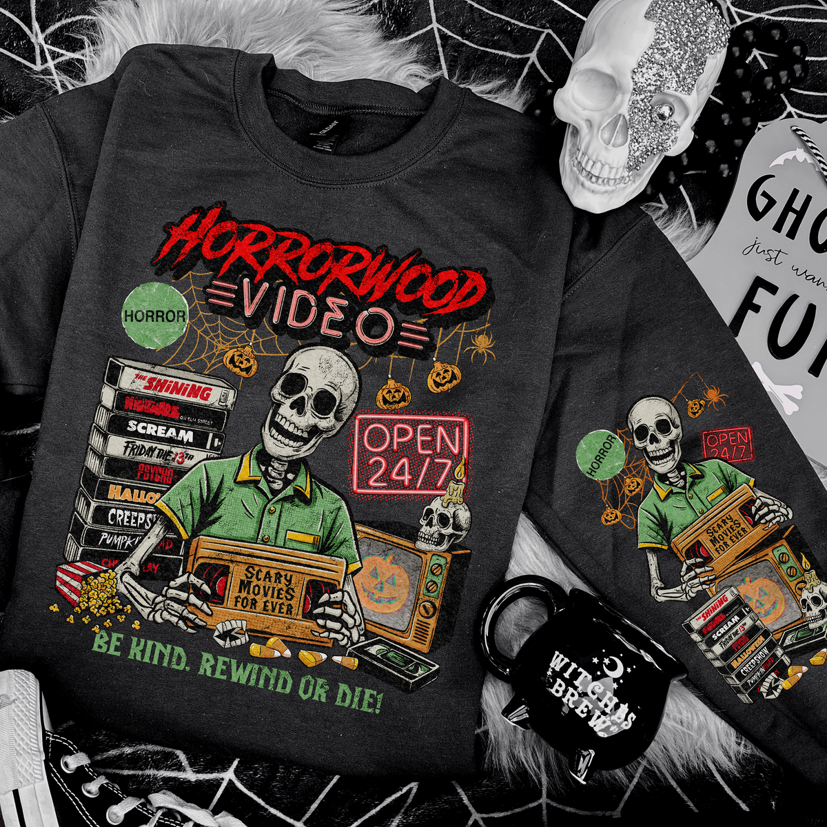 HorrorWood Video Sweatshirt
