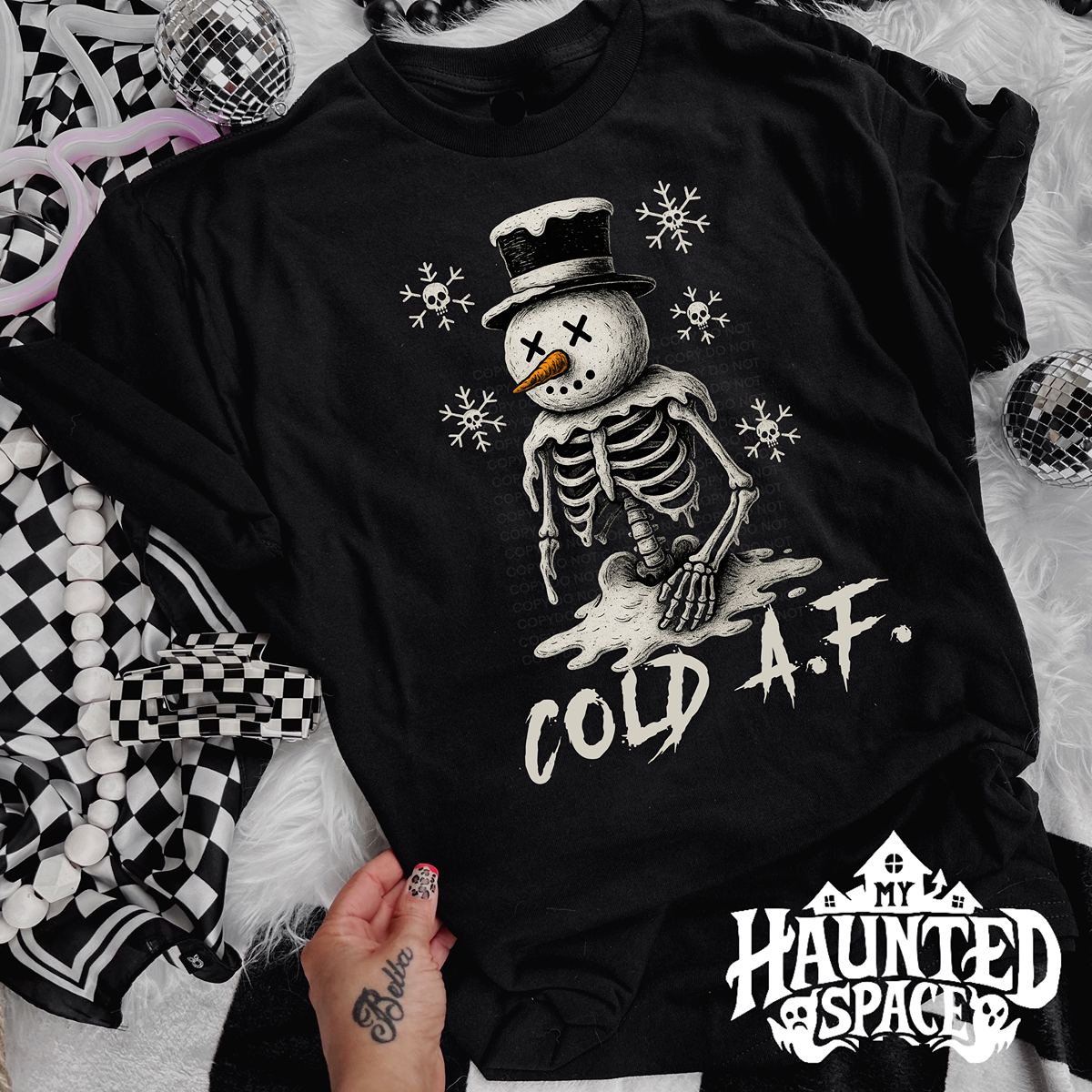 Cold AF Snowman TEE