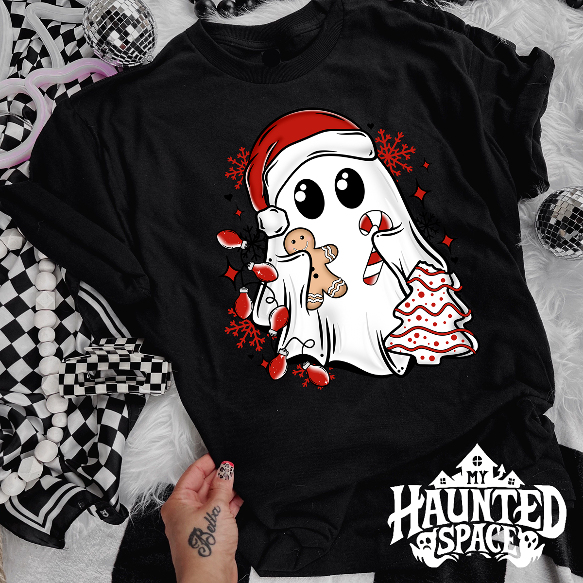 Xmas Tree Cakes Ghost TEE