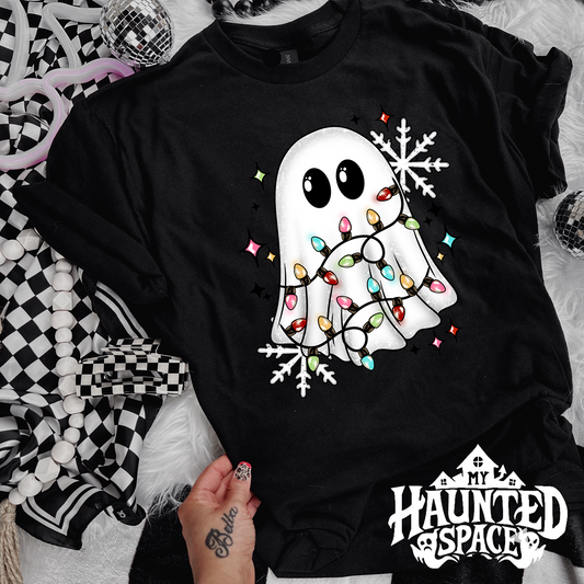 Xmas Lights Ghost TEE