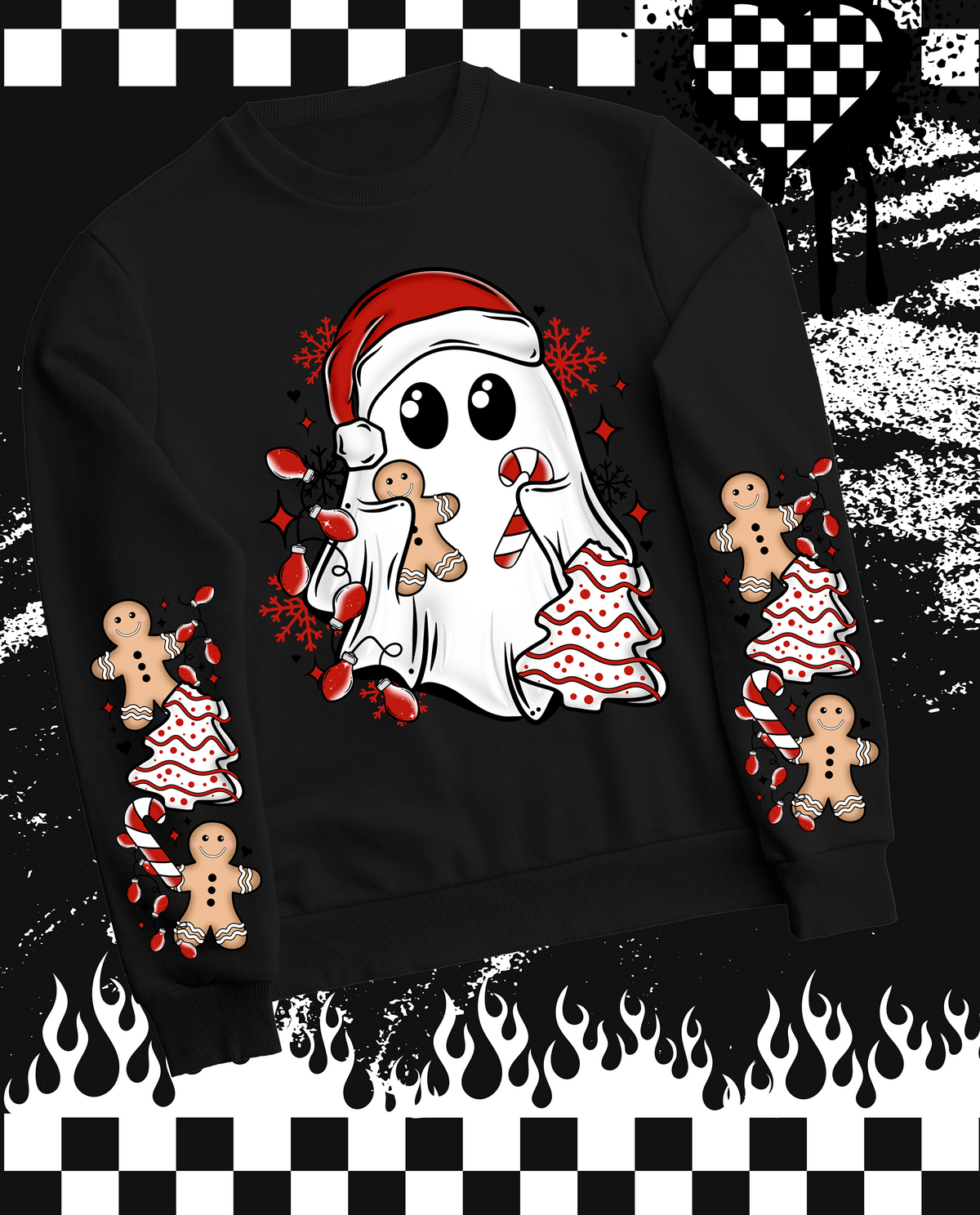 Xmas Tree Cakes Ghost Sweatshirt