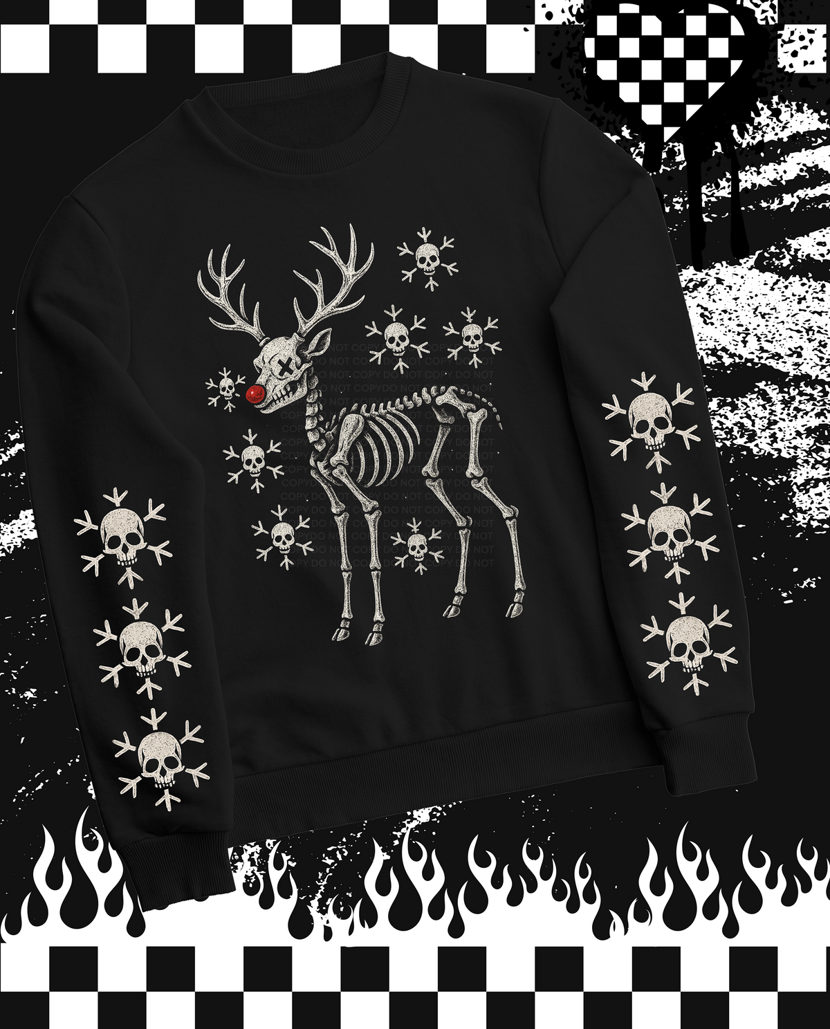 Skeleton Reindeer Sweatshirt