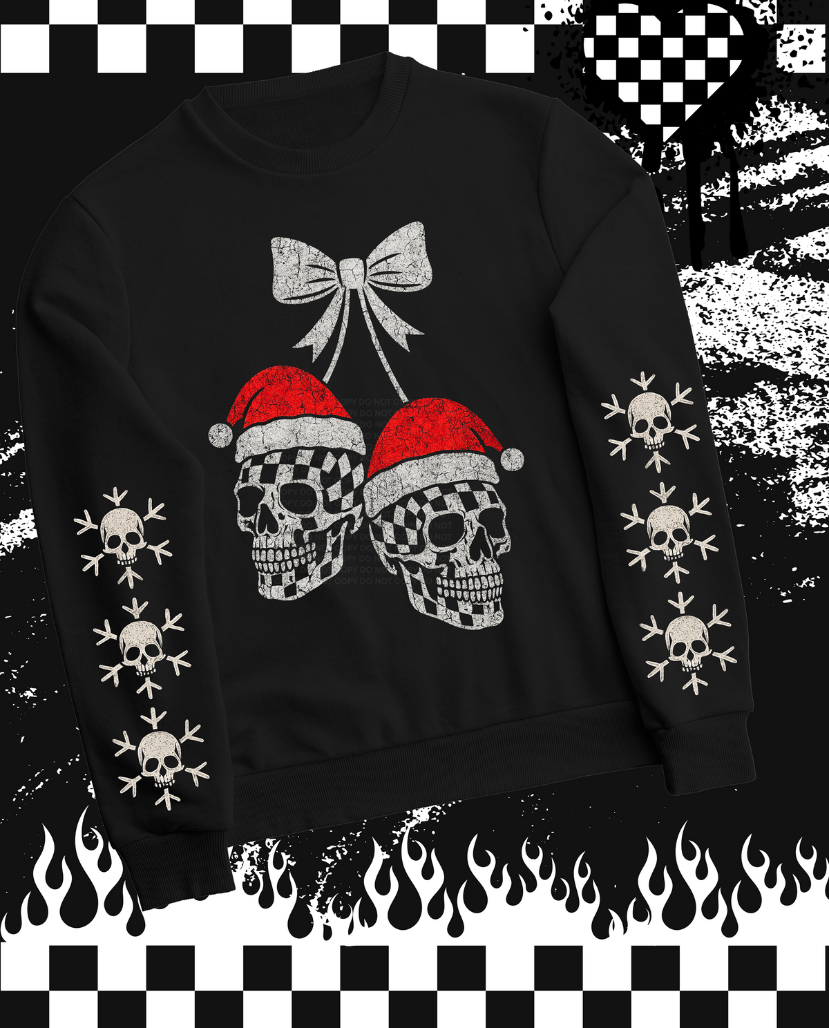 Xmas Skull Cherries Sweatshirt