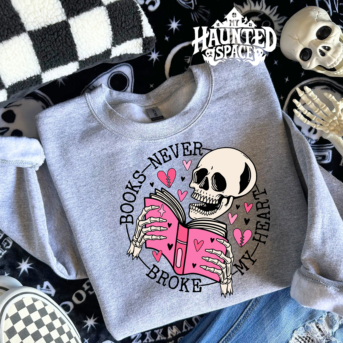 Books Never Broke My Heart Sweatshirt