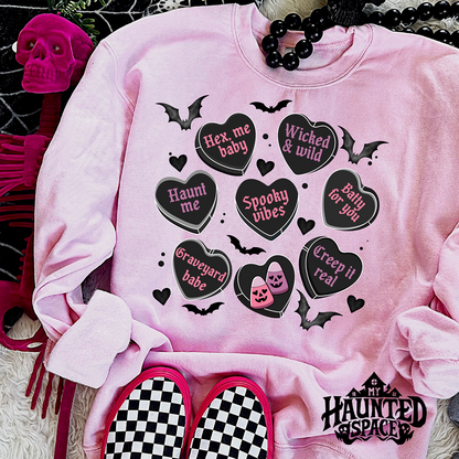 Spooky Vibes Valentine Sweatshirt