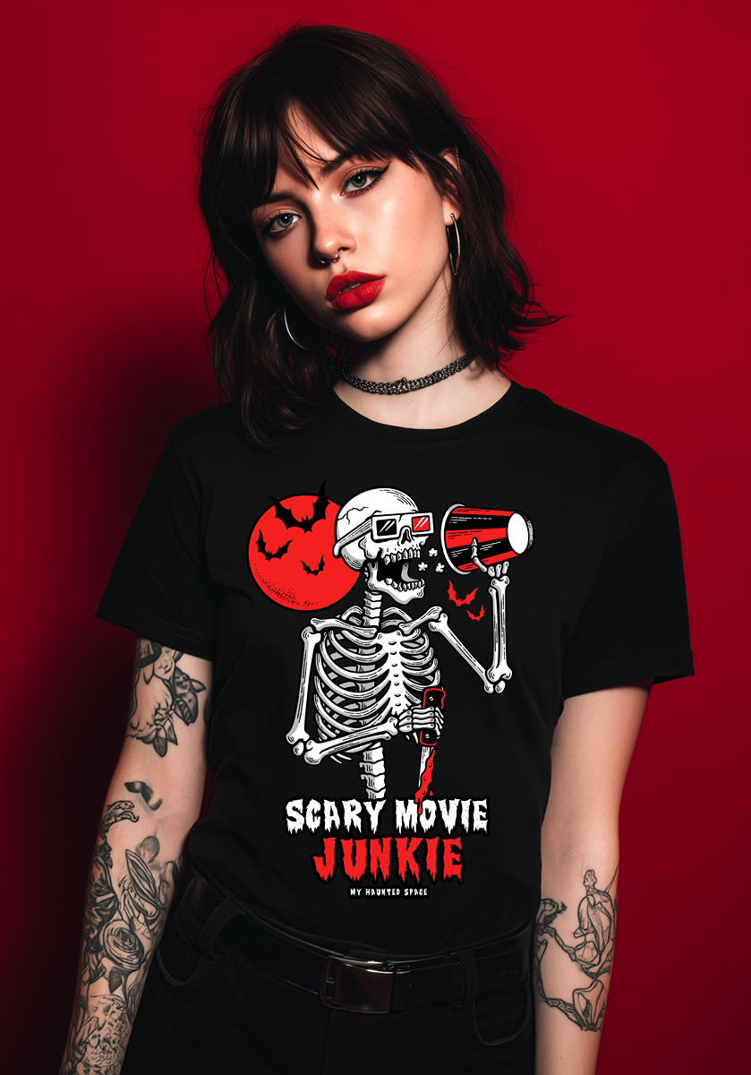Scary movie junkie TEE