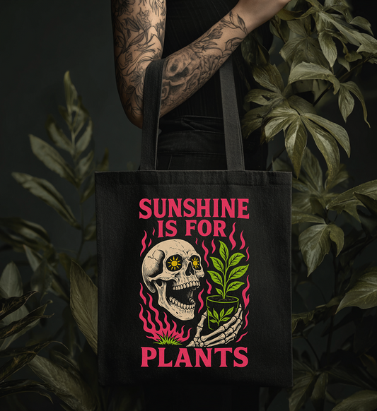 Sunshine Is For Plants Tote Bag