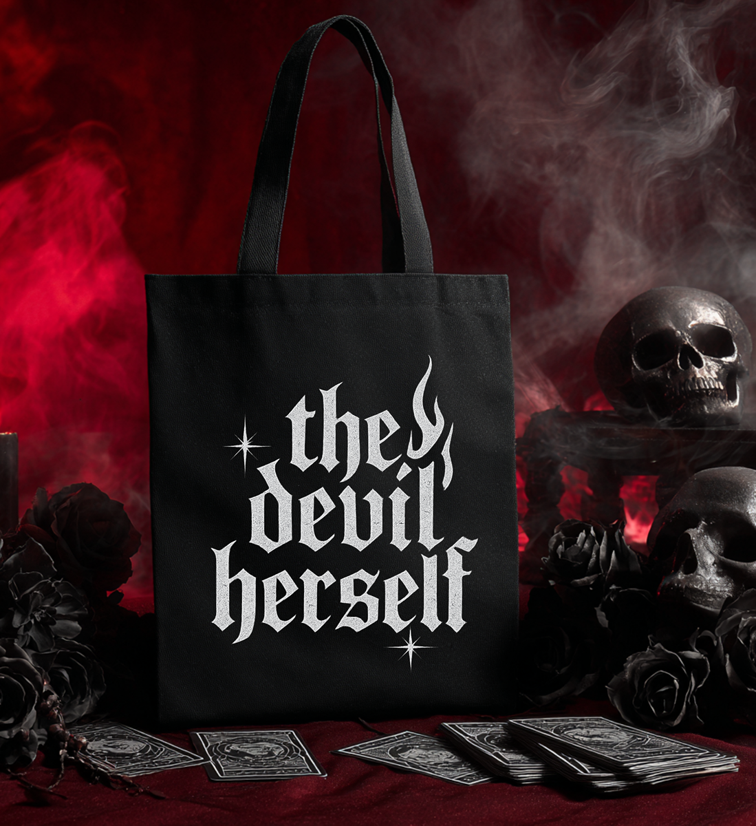The Devil Herself Tote Bag
