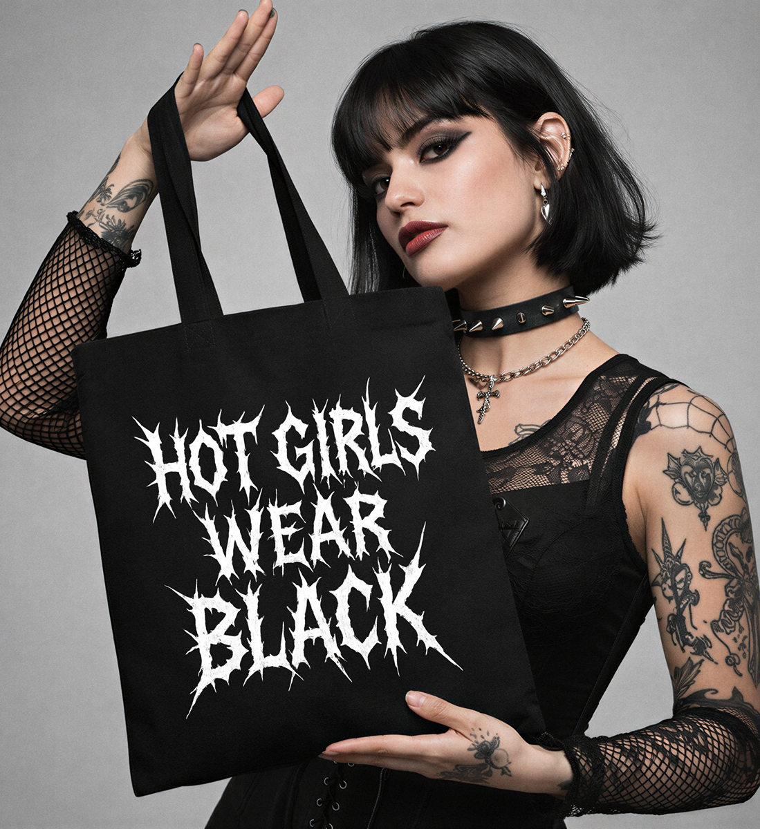 Hot Girls Wear Black Tote Bag