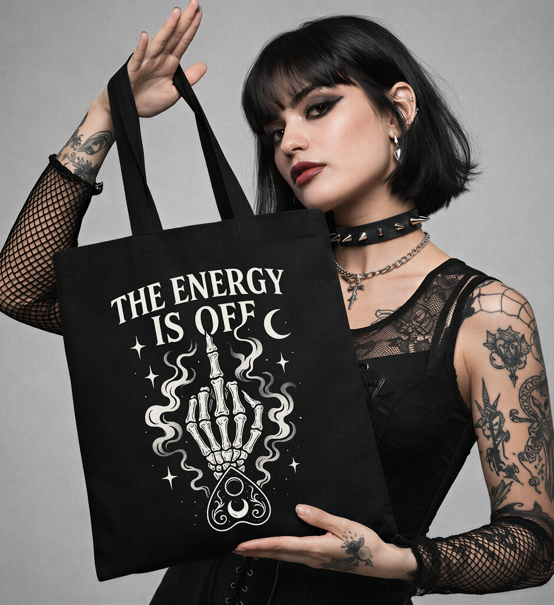 The Energy Is Off Tote Bag