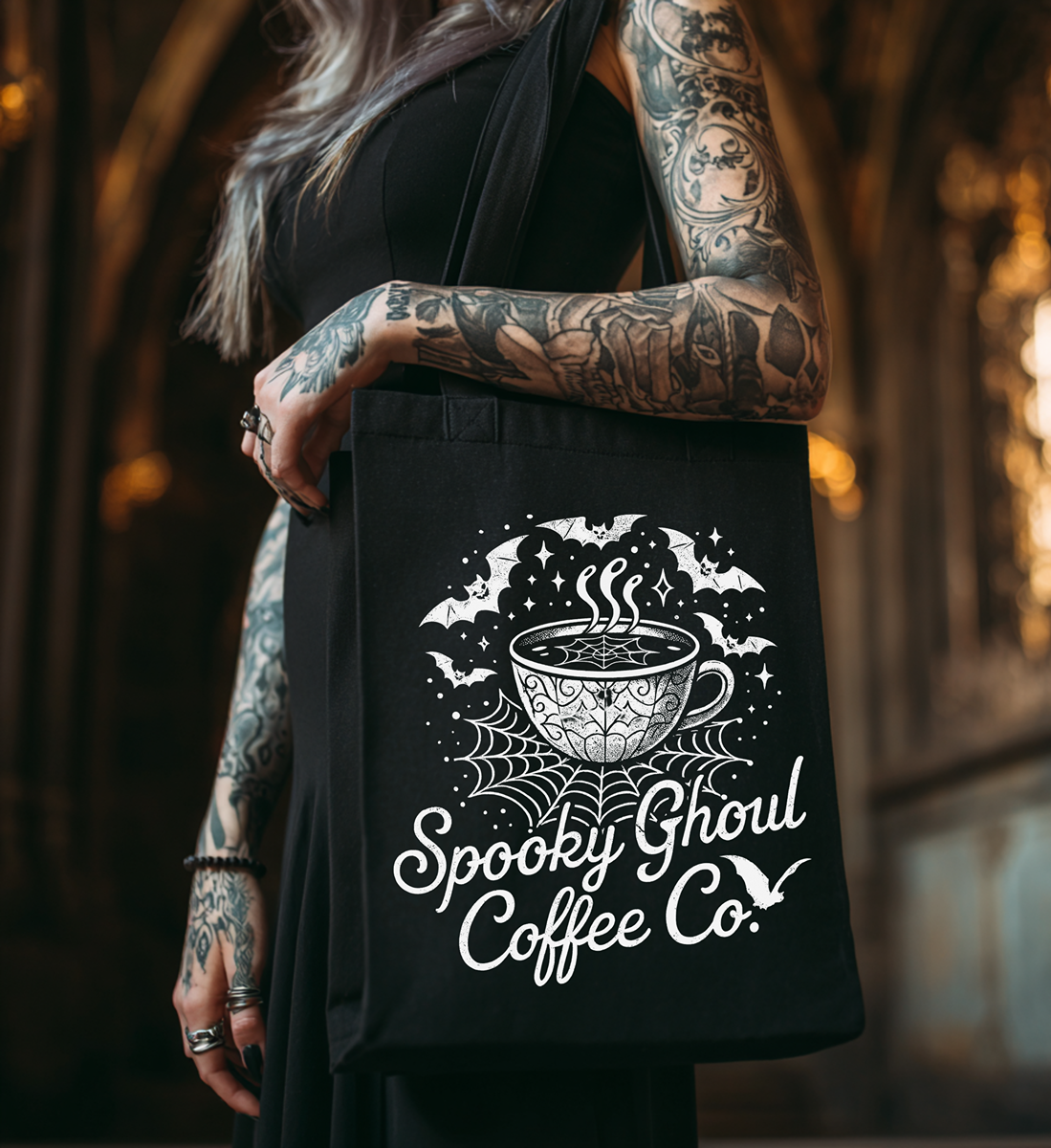 Spooky Coffee Co Tote Bag