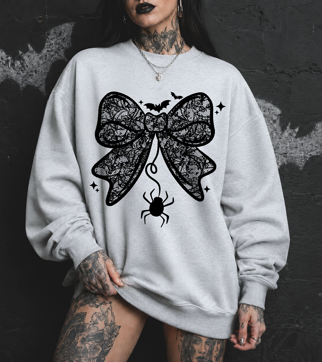 Goth Bow Sweatshirt