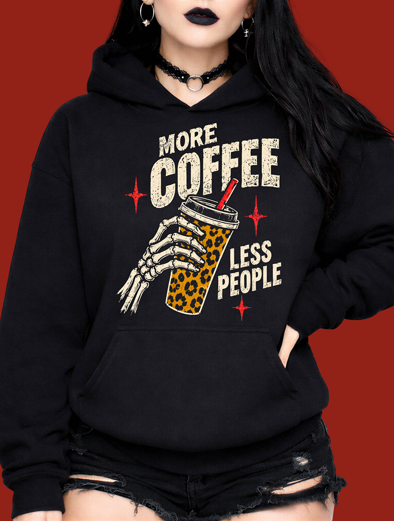 More Coffee Less People Hoodie