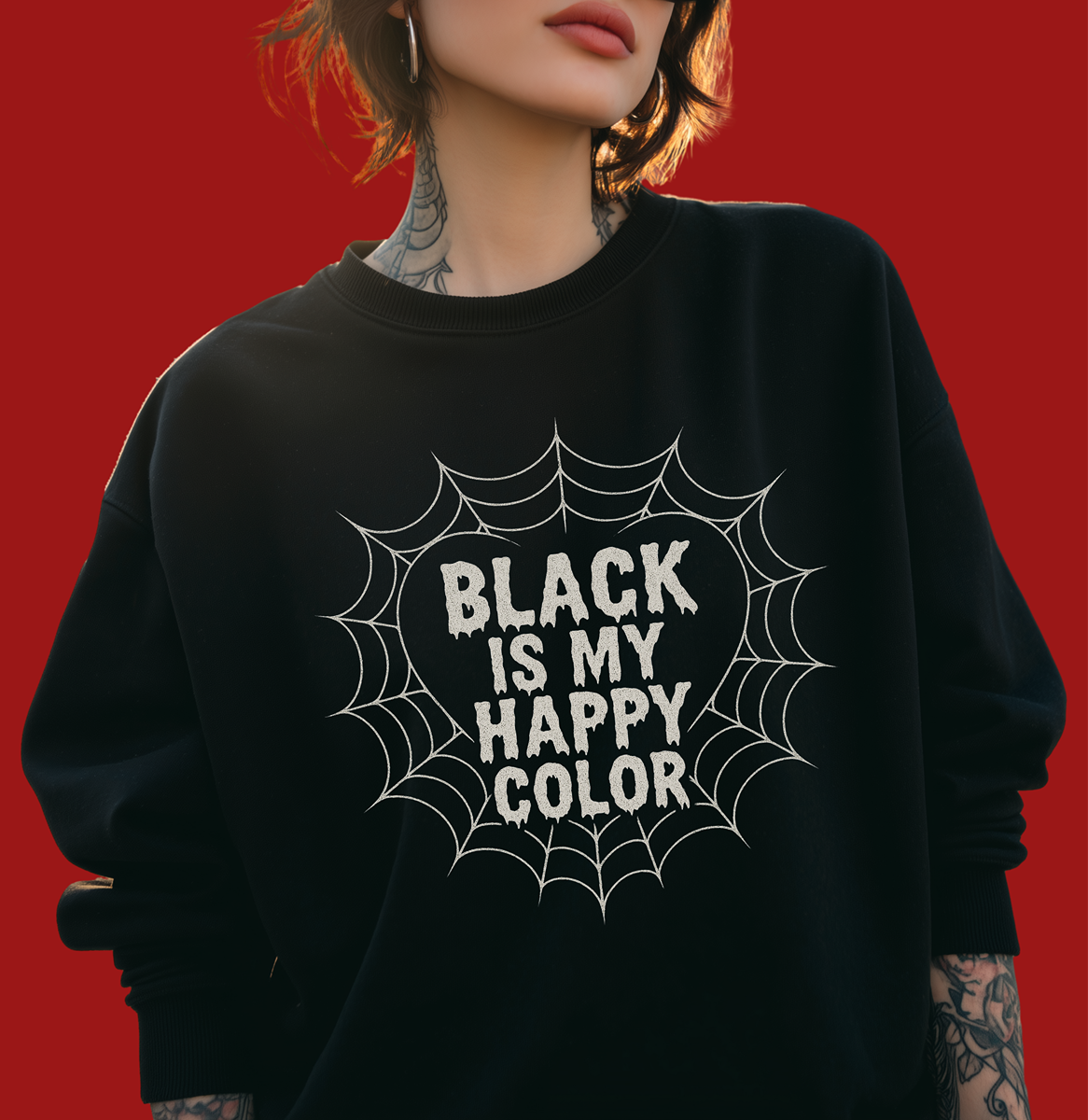 Black Is My Happy Color Sweatshirt