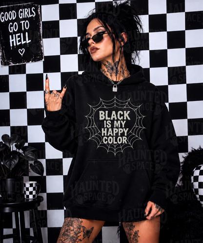 Black Is My Happy Color Hoodie